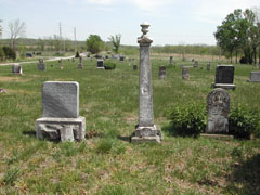 Monuments in Maple Grove Cemetery