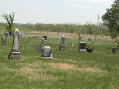 Monuments in Maple Grove Cemetery